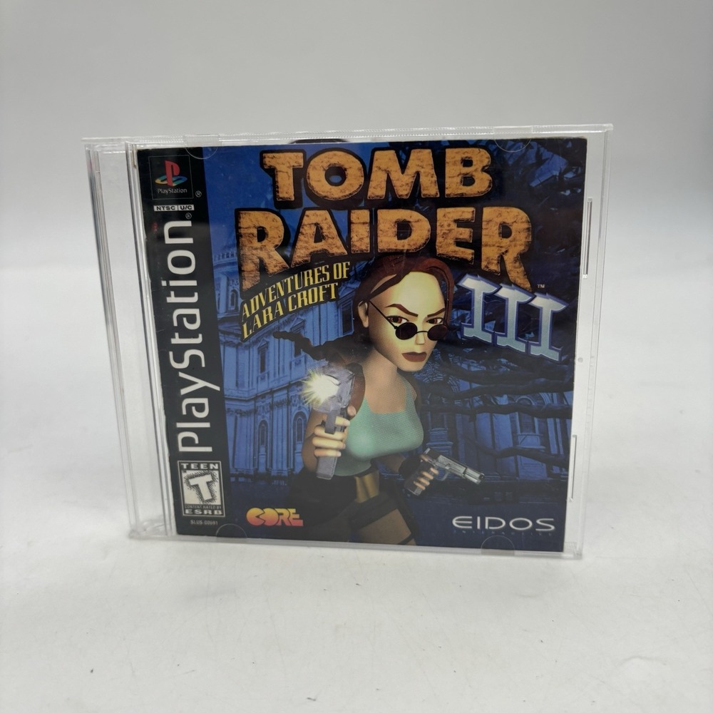 Tomb Raider III - PS1 Playstation Complete CIB Tested Working